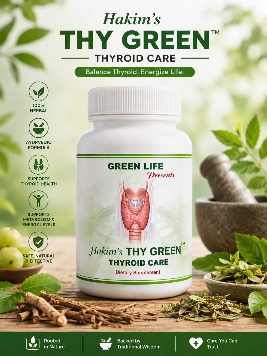 Hakim’s THY Green – Thyroid & Metabolic Balance Support
