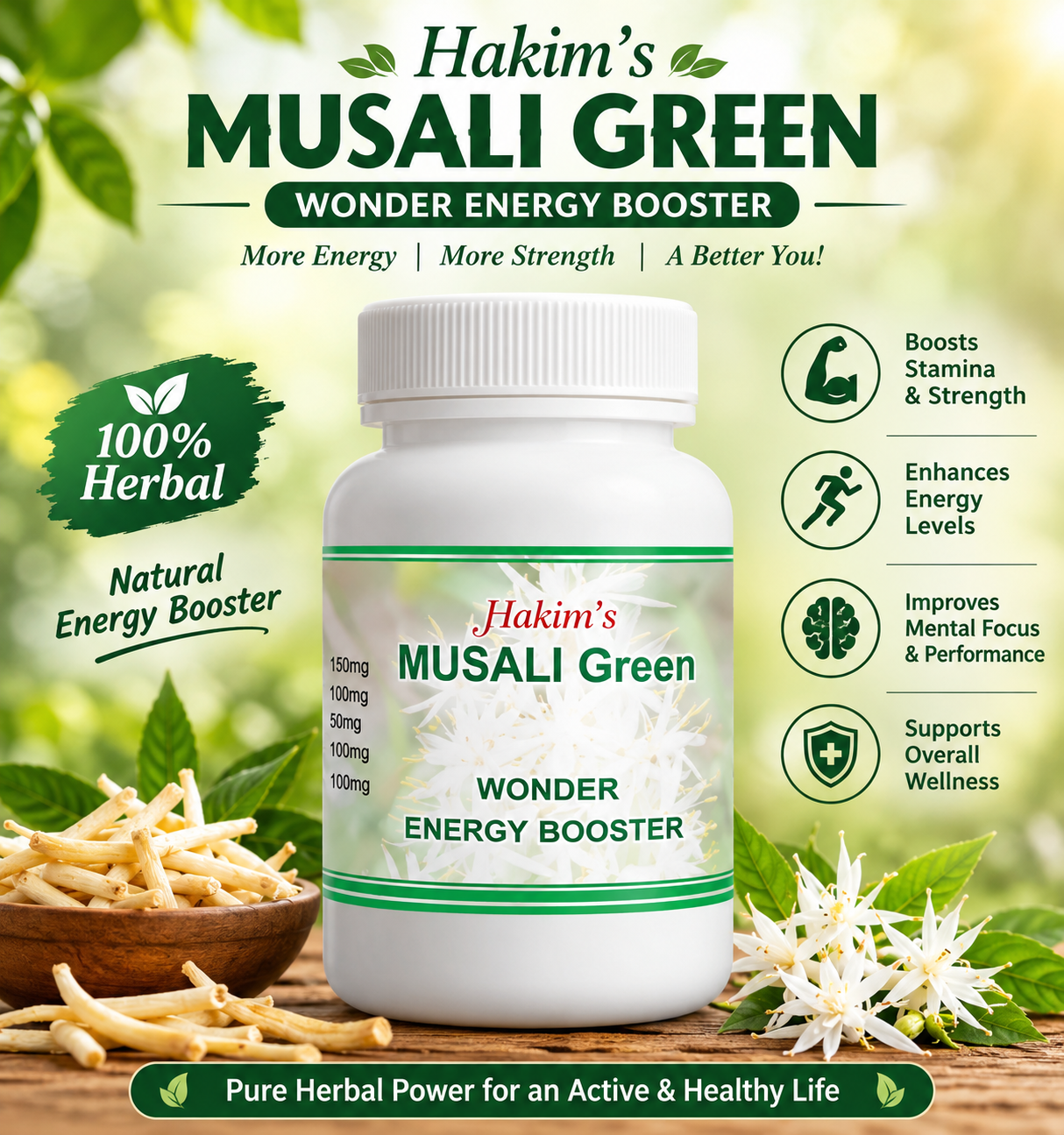 Hakim’s MUSALI Green – Vitality & Energy Support